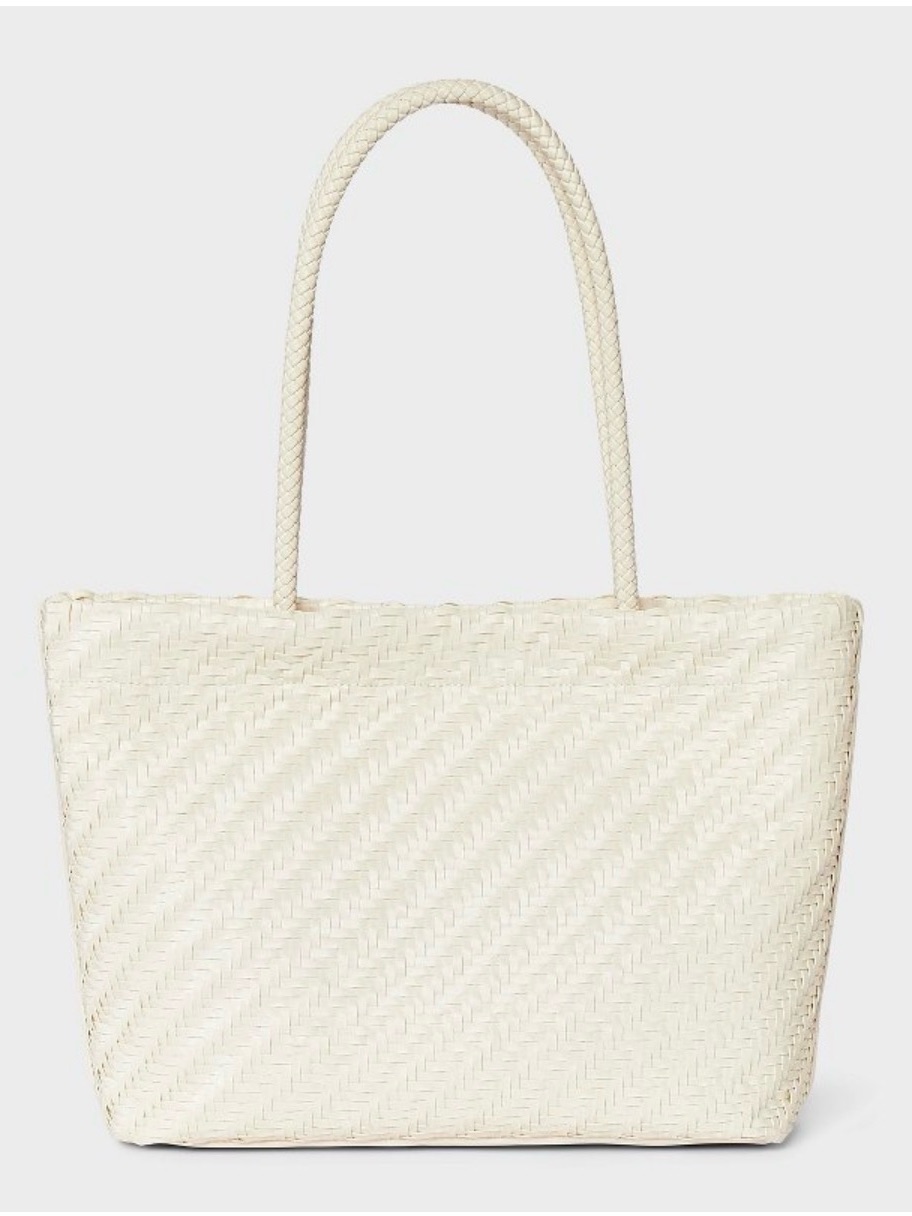 Nwt A New Day Woven Tote Bag - Cream